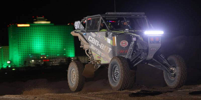 The Can-Am / ITP / Murray Racing tandem of brothers Derek and Jason Murray were fourth in the UTV Turbo ranks at the Laughlin race, using the new 8-ply ITP Coyote tires that are purpose built for SxS vehicles. (By Harlen Foley)