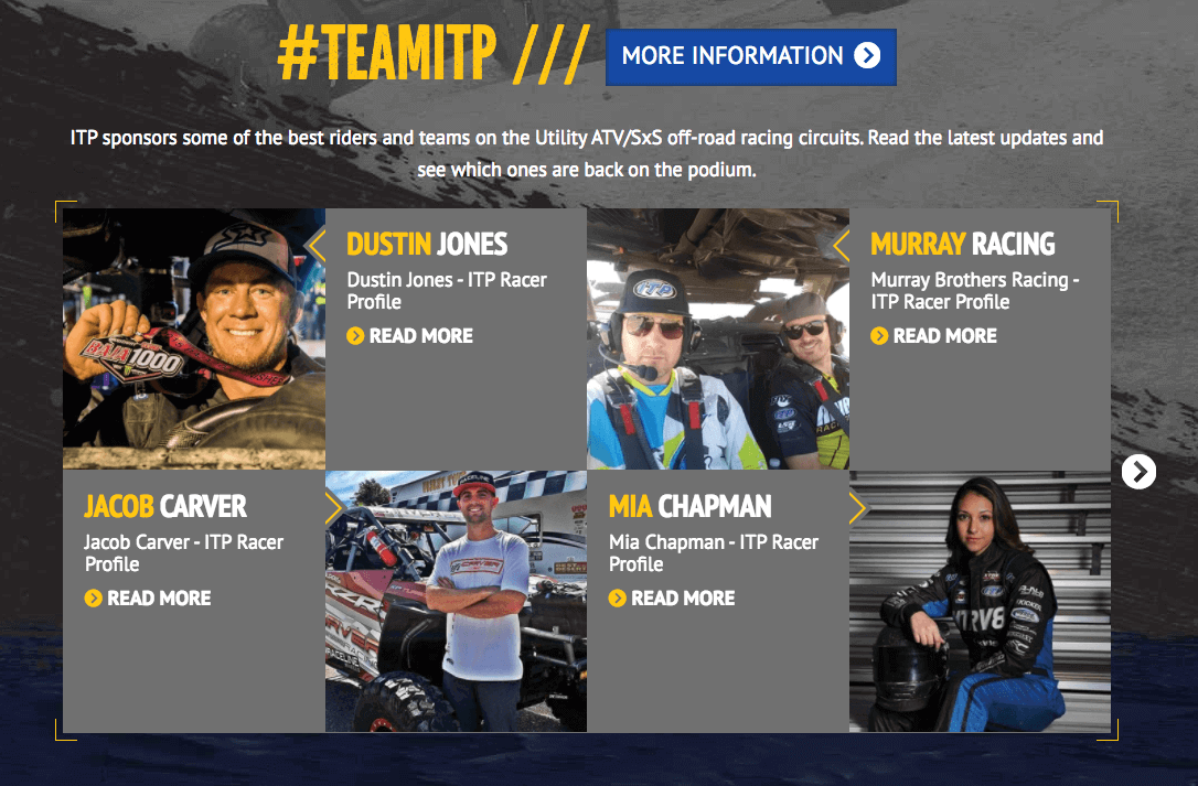 #TeamITP - Sponsored Riders and Teams