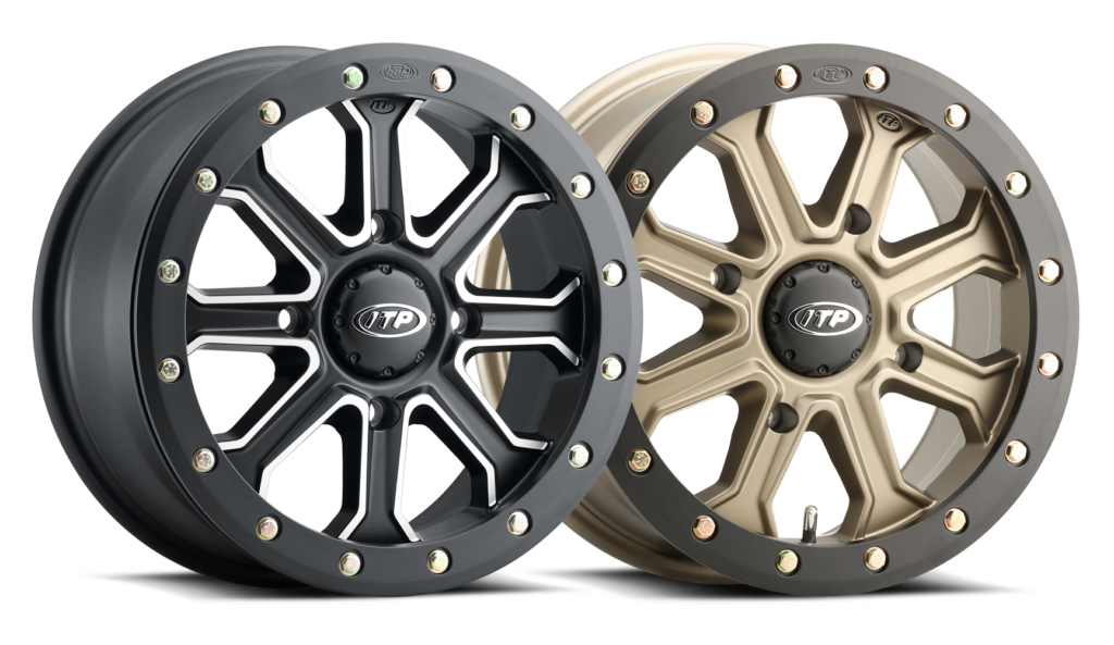 Inertia Matte Black with Milled Spokes and Bronze Wheels