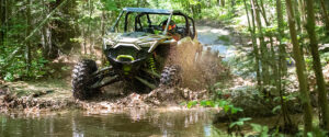UTV in the woods with the MT911 tire